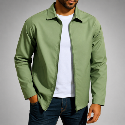 Men's Lightweight Jacket – Wind Protection Technology with Classic Collar