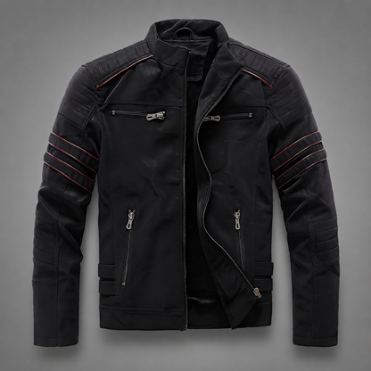 Men's High-Quality Leather Motorcycle Jacket – Robust Design