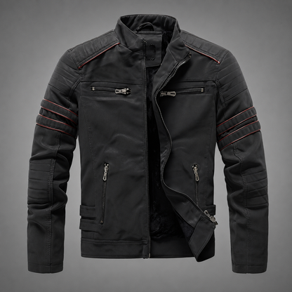 Men's High-Quality Leather Motorcycle Jacket – Robust Design