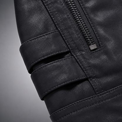 Men's High-Quality Leather Motorcycle Jacket – Robust Design