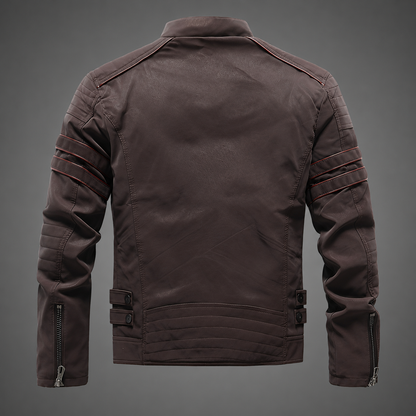 Men's High-Quality Leather Motorcycle Jacket – Robust Design