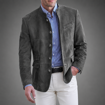 Men's Tailored Classic Jacket – Button Closure