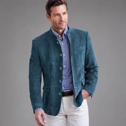 Men's Tailored Classic Jacket – Button Closure