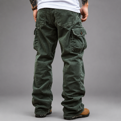 Men's Durable Cargo Pants – Relaxed Fit with Multiple Pockets