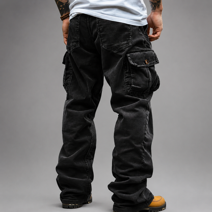 Men's Durable Cargo Pants – Relaxed Fit with Multiple Pockets