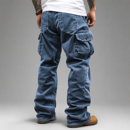 Men's Durable Cargo Pants – Relaxed Fit with Multiple Pockets