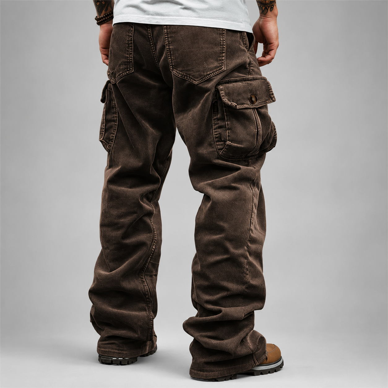 Men's Durable Cargo Pants – Relaxed Fit with Multiple Pockets