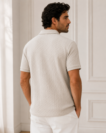 Men's Lightweight Knit Polo Shirts – Tailored Fit with Structured Collar