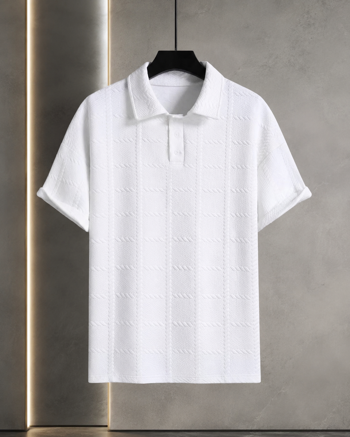 Men's Lightweight Knit Polo Shirts – Tailored Fit with Structured Collar