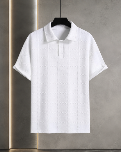 Men's Lightweight Knit Polo Shirts – Tailored Fit with Structured Collar