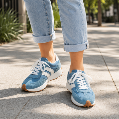 Women's Lightweight Orthopedic Trainers – Cushioned Sole with Flexible Upper
