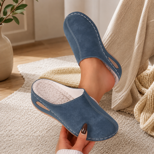 Women's Slip-On Clogs – Wedge Heel with Arch Support