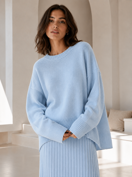 Women’s Oversized Knit Sweater – Relaxed Fit