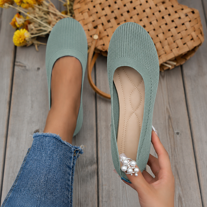 Women's Breathable Flyweb Flat Shoes – Lightweight Orthopedic Support