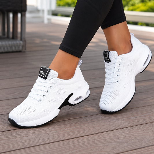 Women's Breathable Knit Air Cushion Sneakers – Orthopedic Comfort