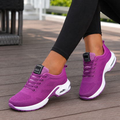 Women's Breathable Knit Air Cushion Sneakers – Orthopedic Comfort