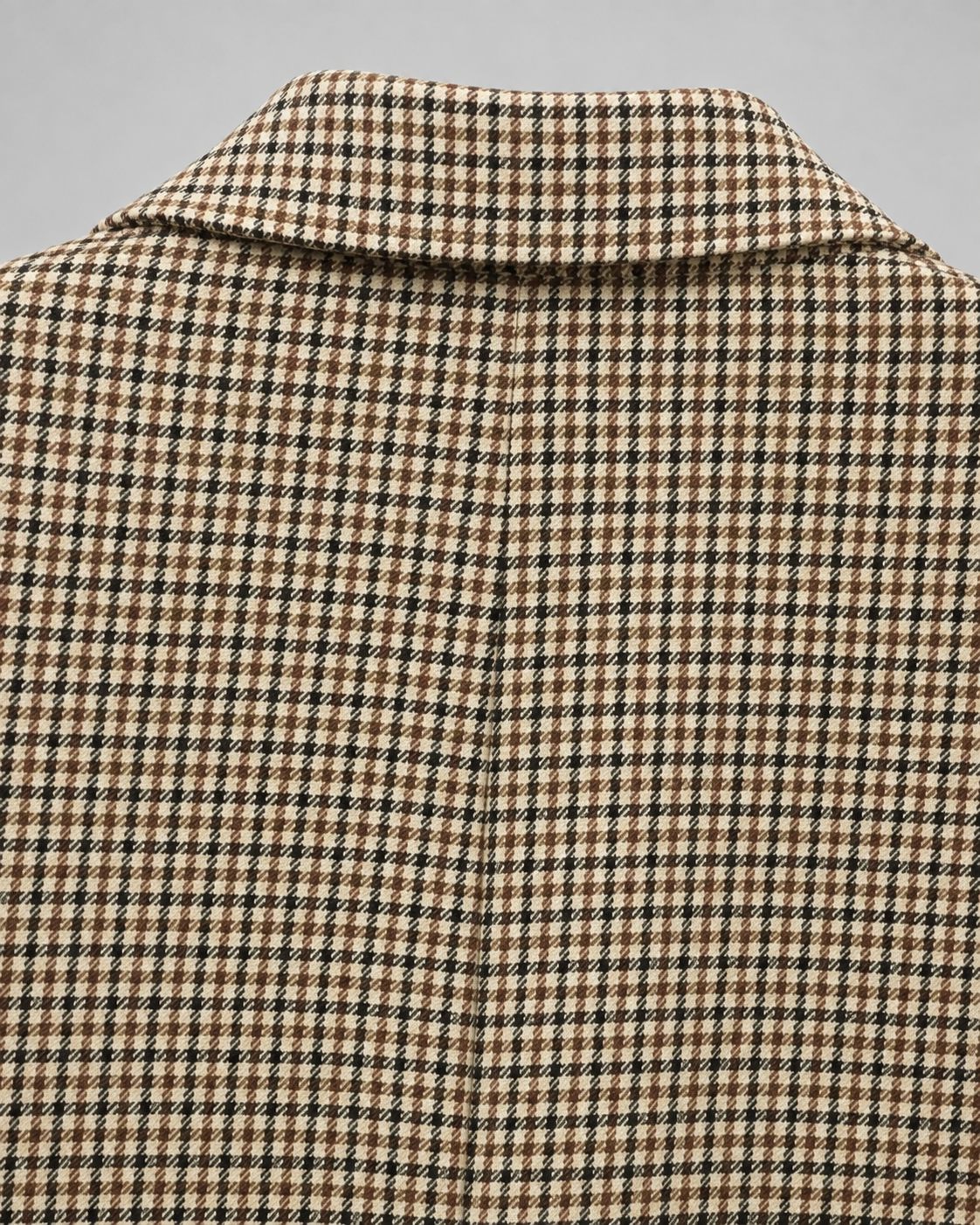 Women's Plaid Blazer Coat – Double Breasted with Flap Pockets
