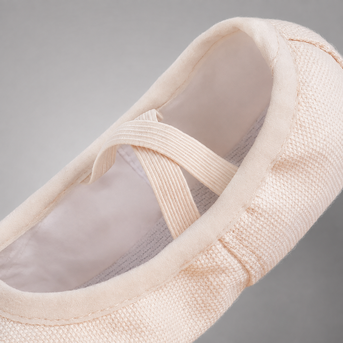 Girls' Canvas Ballet Shoes – Soft Sole for Dance and Training