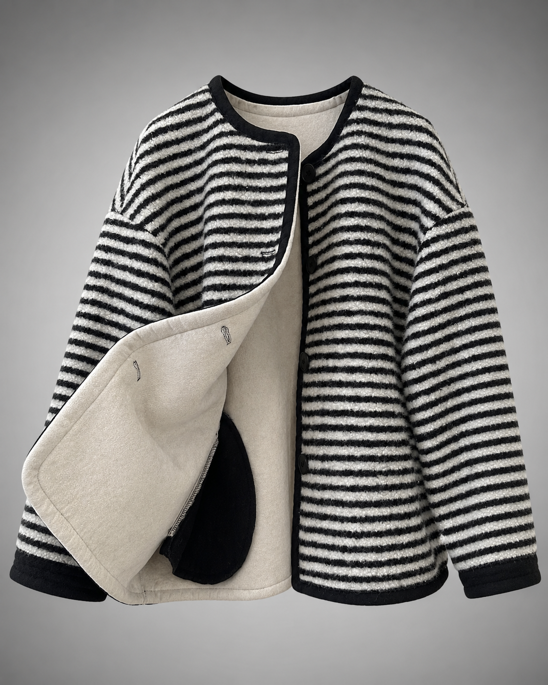 Women's Thickened Lamb Velvet Jacket – Loose Fit Winter Coat
