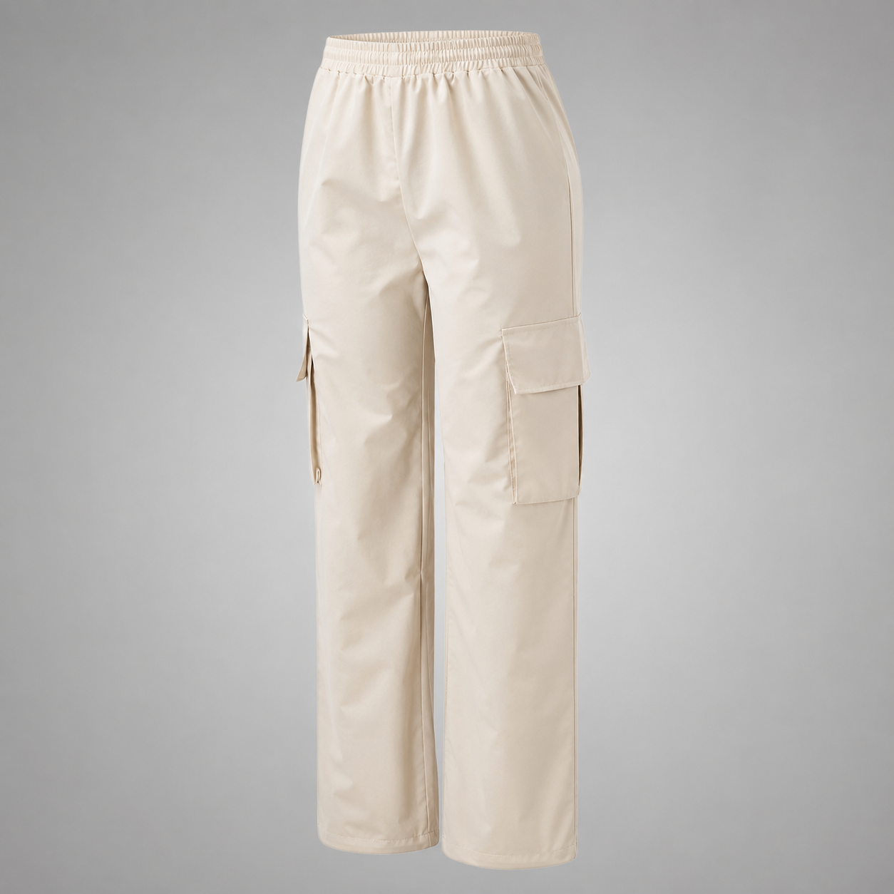 Women's High-Waisted Baggy Joggers – Elastic Cargo Pants