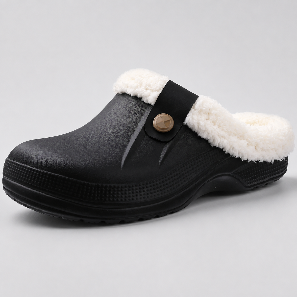 Unisex Waterproof Garden Clogs – Non-Slip Sole with Soft Plush Lining