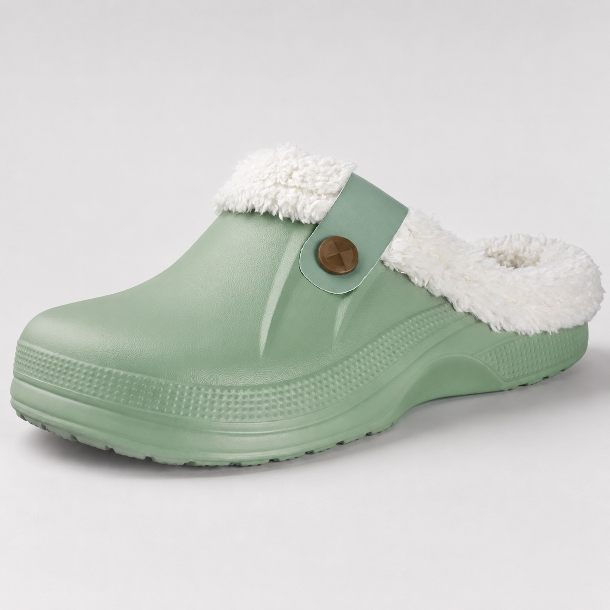 Unisex Waterproof Garden Clogs – Non-Slip Sole with Soft Plush Lining