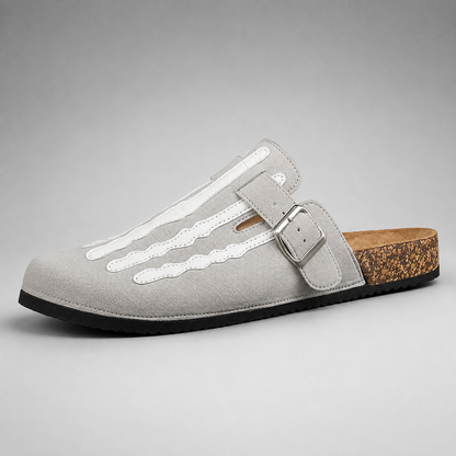 Cork Clogs – Arch Support with Striped Pattern