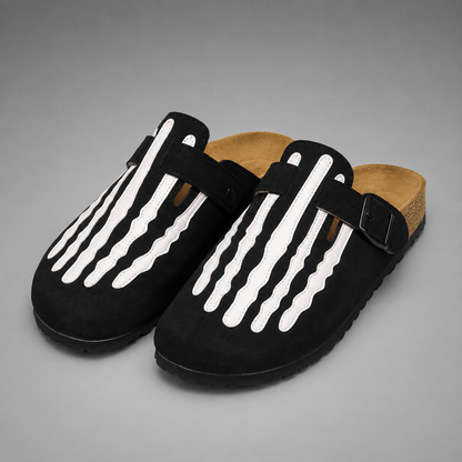 Cork Clogs – Arch Support with Striped Pattern