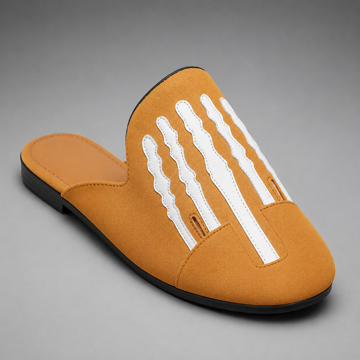 Cork Clogs – Arch Support with Striped Pattern