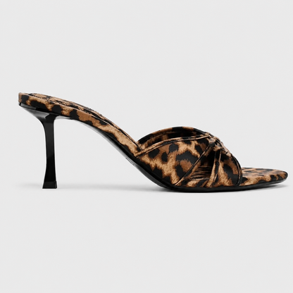 Women's Black Cat Heel Beach Sandals – Clip Toe Design with Fine Straps