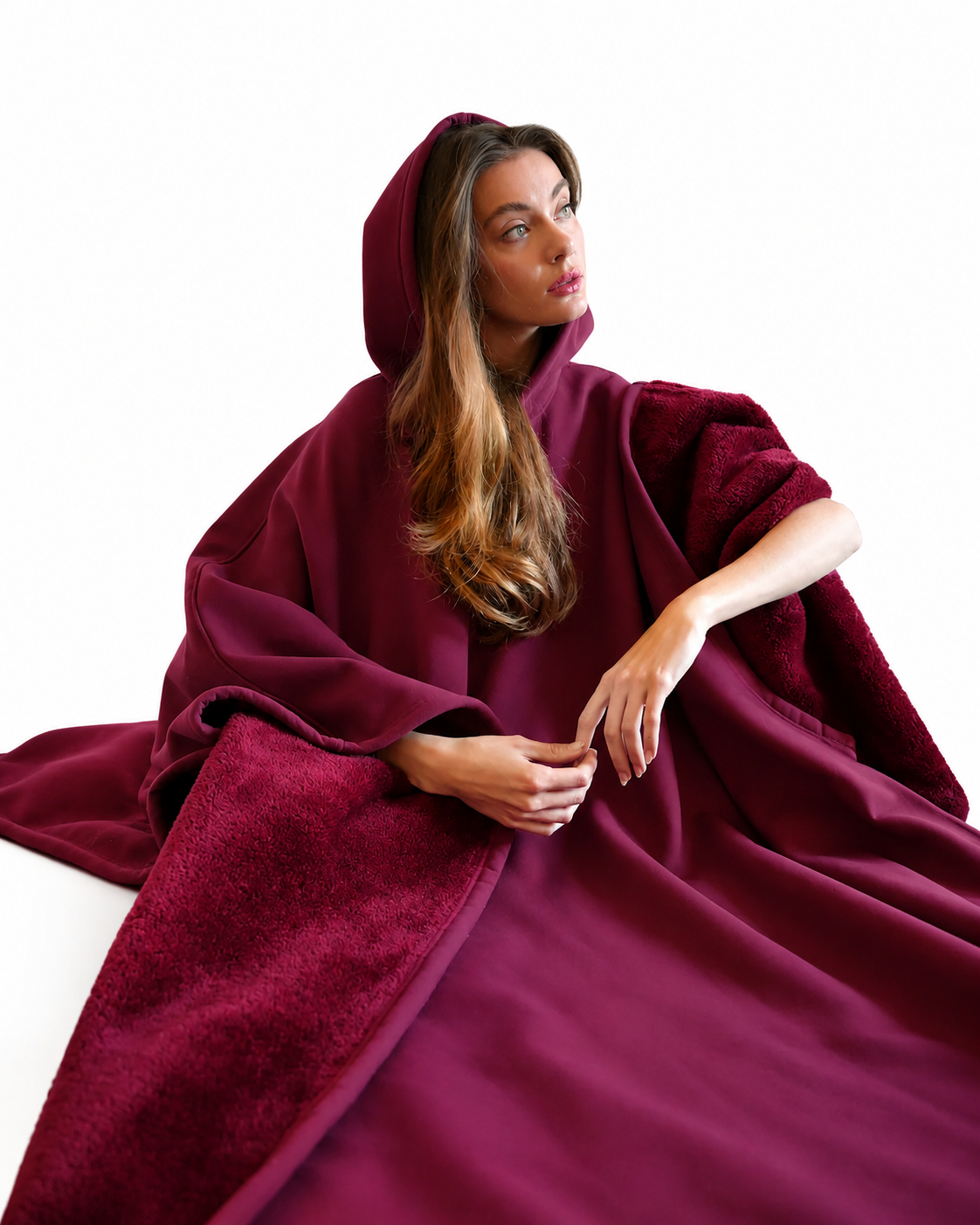 Women's Oversized Hoodie Blanket – Soft Plush Fabric