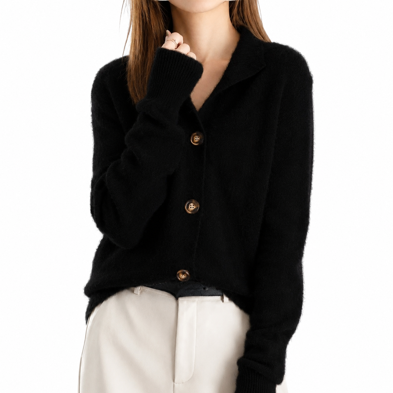 Women's Lightweight Cardigan – Classic Design, Available in Sizes S-2XL