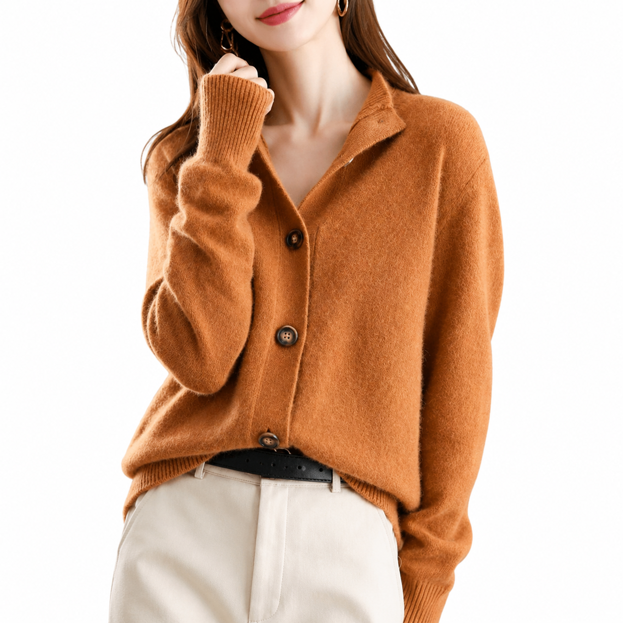 Women's Lightweight Cardigan – Classic Design, Available in Sizes S-2XL