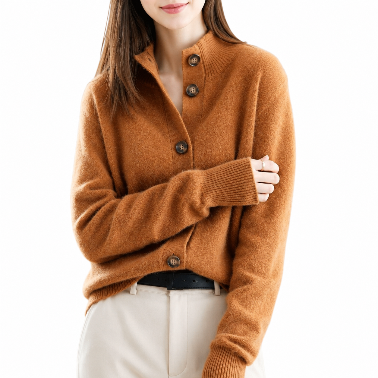 Women's Lightweight Cardigan – Classic Design, Available in Sizes S-2XL