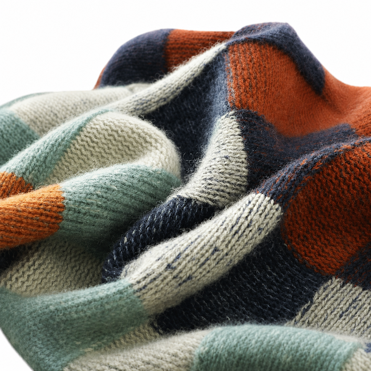 Women's Patchwork Turtleneck Sweater – Unique Design for Winter