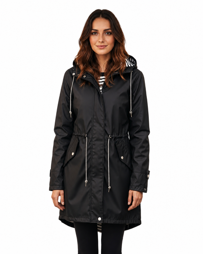 Women's Lightweight Waterproof Rain Jacket – Adjustable Hood