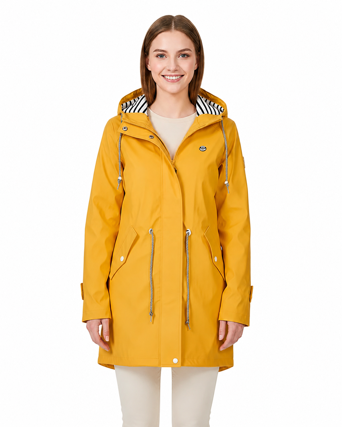 Women's Lightweight Waterproof Rain Jacket – Adjustable Hood