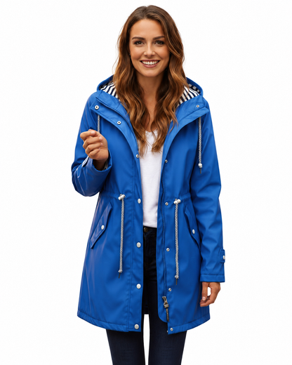 Women's Lightweight Waterproof Rain Jacket – Adjustable Hood