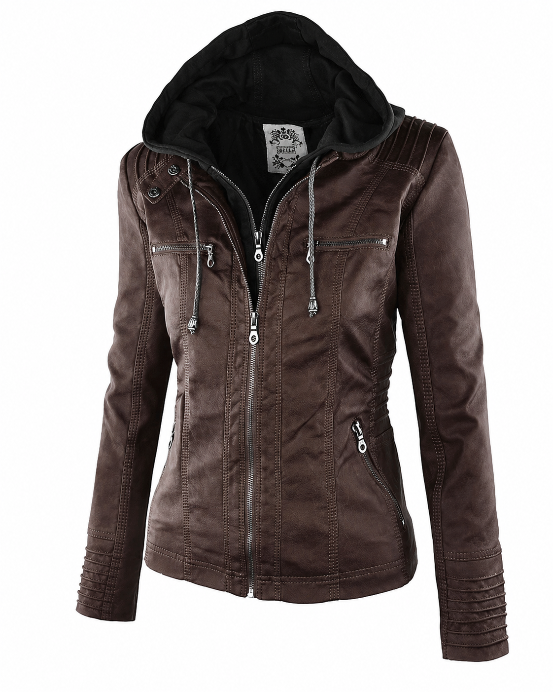 Women's Lightweight Weatherproof Jacket – Hood with Drawstring, Windproof Hem