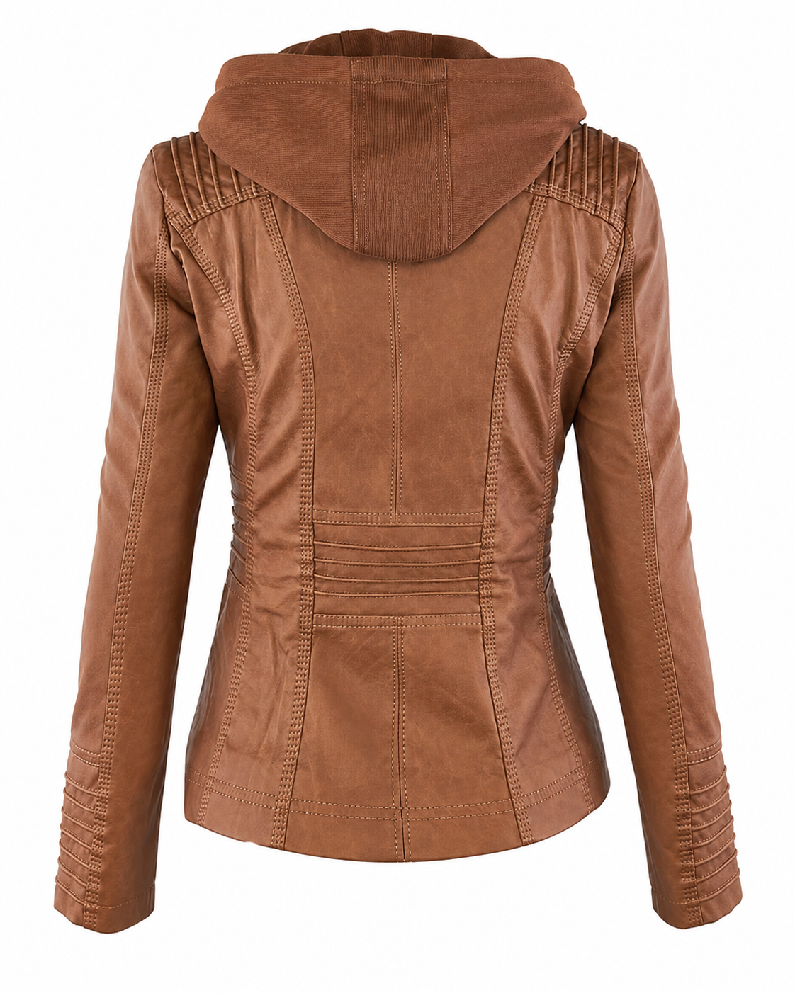 Women's Lightweight Weatherproof Jacket – Hood with Drawstring, Windproof Hem