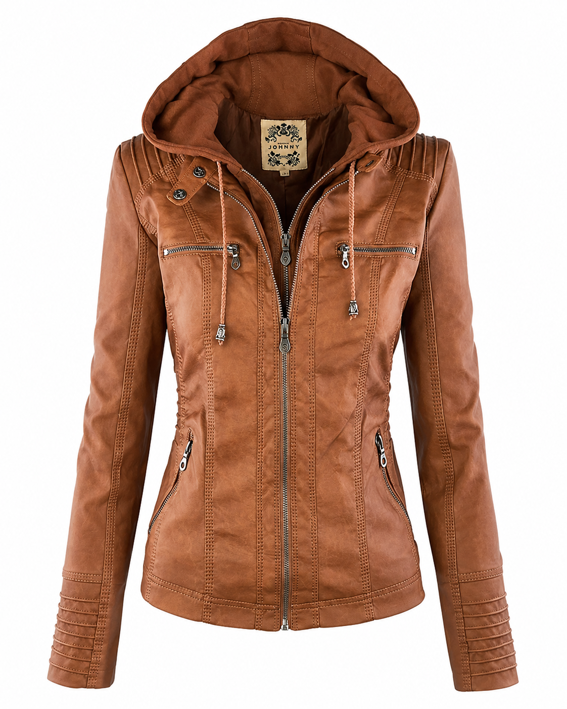 Women's Lightweight Weatherproof Jacket – Hood with Drawstring, Windproof Hem