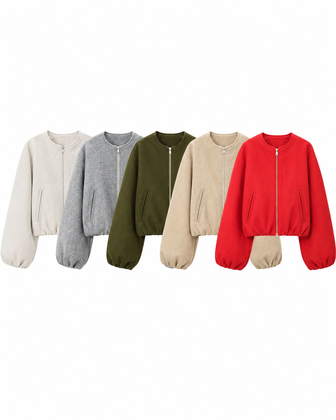 Women's Loose Fit Bomber Jacket – Versatile Style with Quality Materials