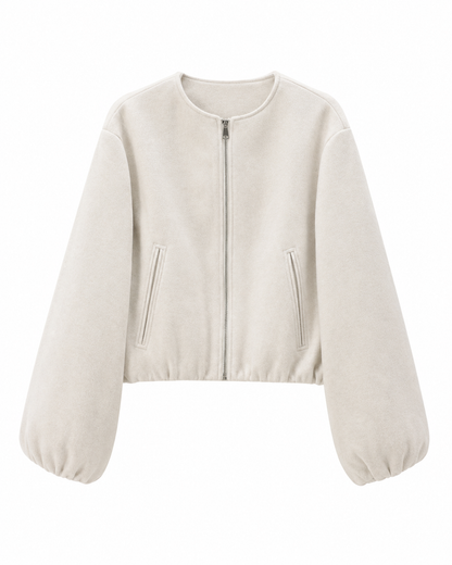 Women's Loose Fit Bomber Jacket – Versatile Style with Quality Materials