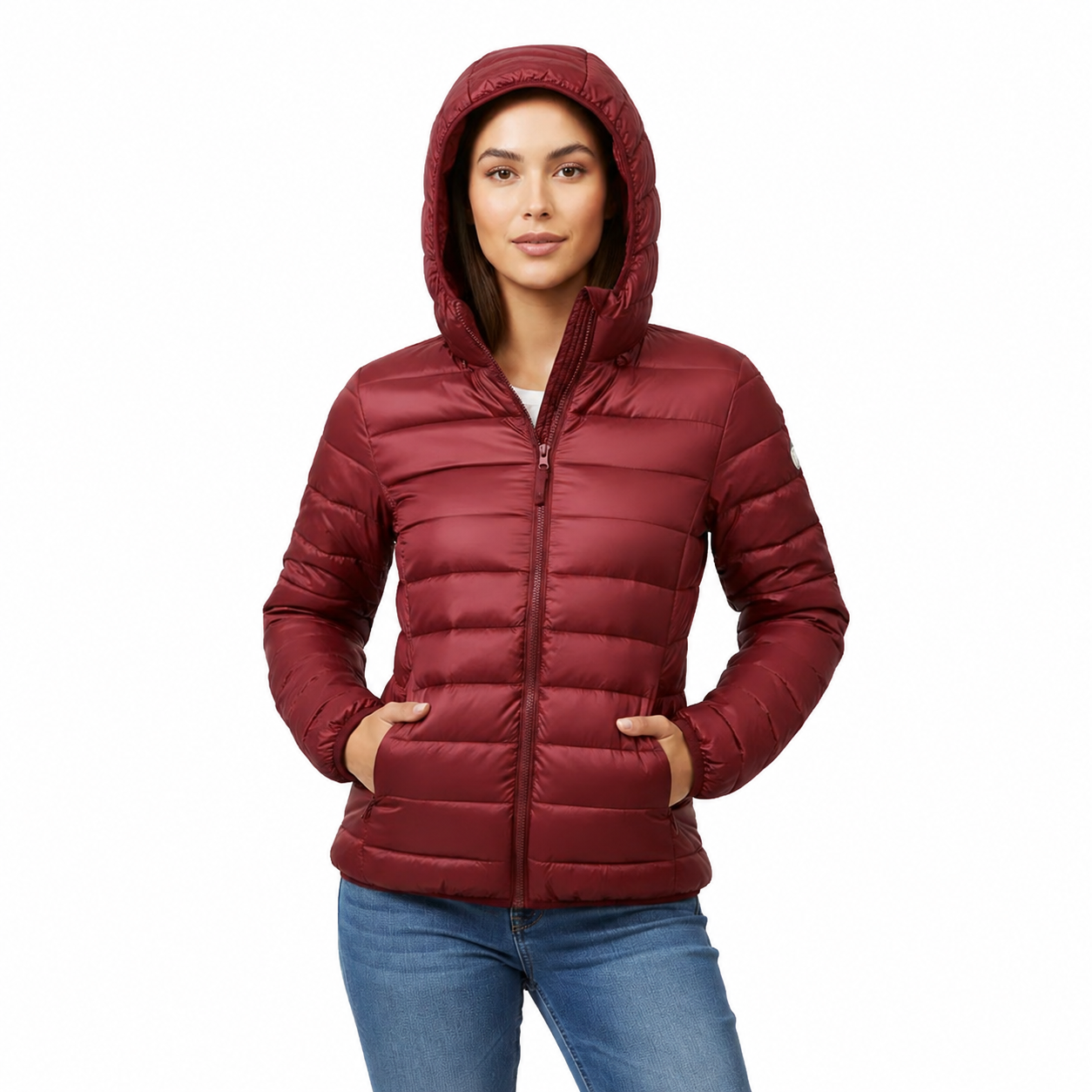 Women's Lightweight Black Puffer Jacket – Sporty Fit with Warm Insulation
