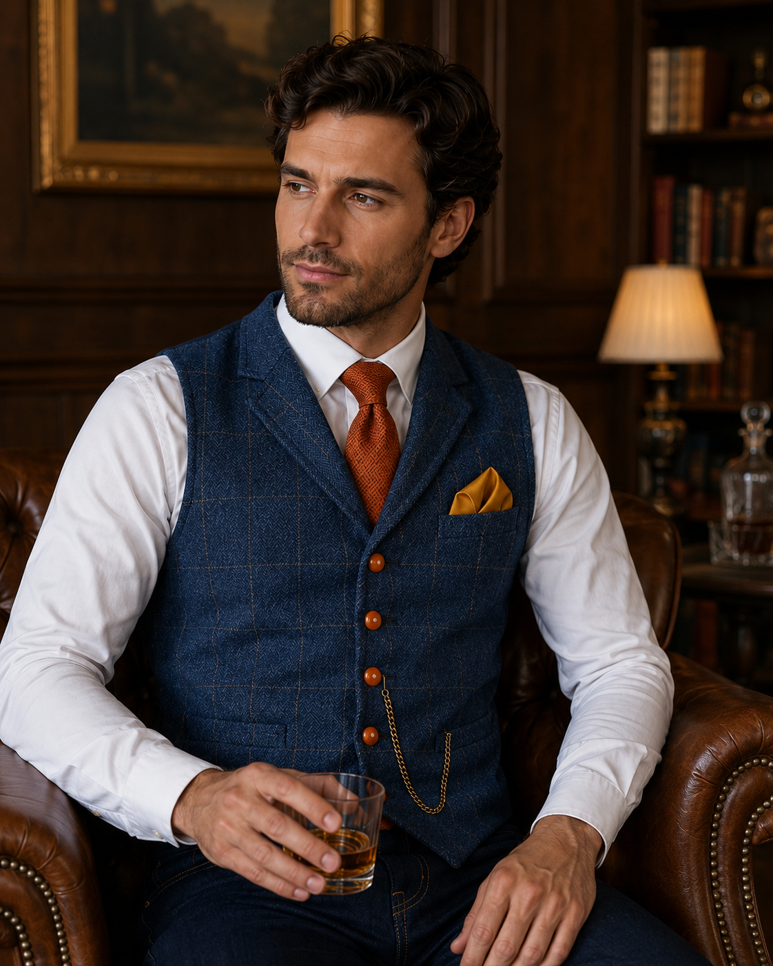 Men's Vintage Vest – Tailored Fit with Vintage-Inspired Design