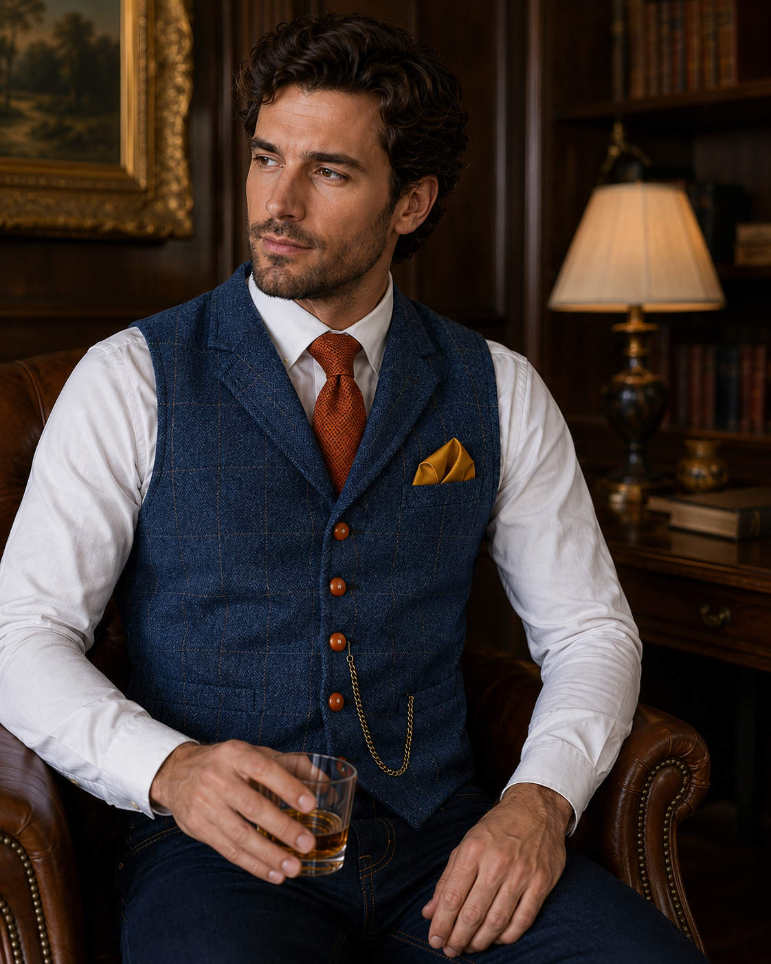 Men's Vintage Vest – Tailored Fit with Vintage-Inspired Design