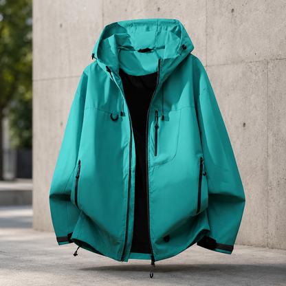 Women's Technical Outdoor Jacket – Waterproof with Adjustable Hood