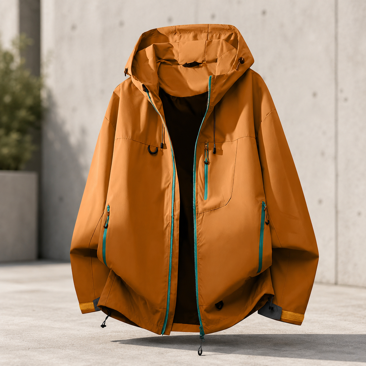 Women's Technical Outdoor Jacket – Waterproof with Adjustable Hood