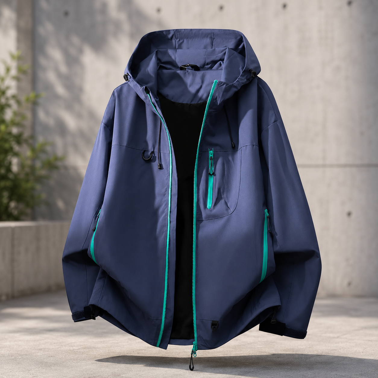 Women's Technical Outdoor Jacket – Waterproof with Adjustable Hood