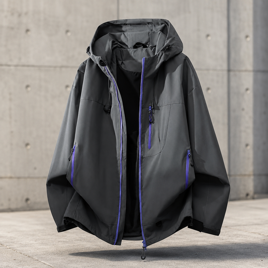Women's Technical Outdoor Jacket – Waterproof with Adjustable Hood